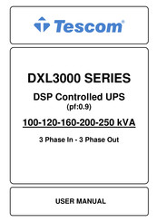 Tescom DXL3100 User Manual