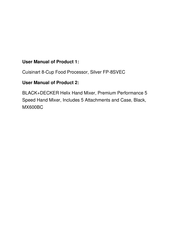 Cuisinart Elemental FP-8SVEC Instruction Booklet