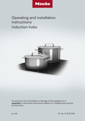 Miele KM 7679-1 FL Operating And Installation Instructions