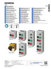 Siemens SIRIUS 3SB380D Series Operating Instructions Manual