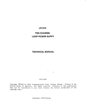 Hal Communications LP1210 Technical Manual