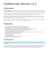 SICONIA ConMod P1Modbus User Manual