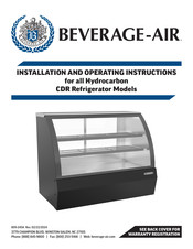Beverage-Air CDR6HC-1-D Installation And Operating Instructions Manual