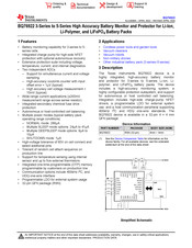 Texas Instruments BQ76922 Manual