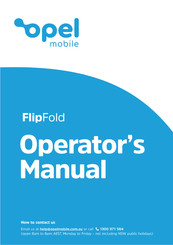 Opel mobile Flip Fold Operator's Manual