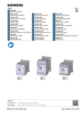 Siemens SIRIUS 3RT2916-4MA10 Operating Instructions Manual