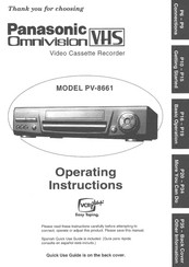 Panasonic Omnivision PV-8661 Operating Instructions Manual