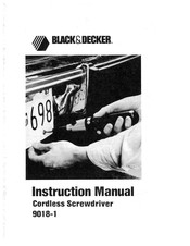 Black & Decker 9018-1 Instruction Manual