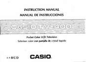 Casio TV-400 Instruction Manual