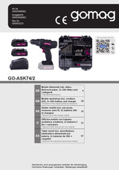 gomag GO-ASK74/2 Operating Instructions Manual