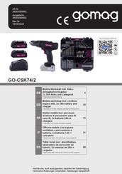 gomag GO-CSK74/2 Operating Instructions Manual