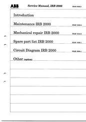 ABB IRB 2000 Service Manual