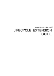 Acer KA240Y Lifecycle Extension Manual