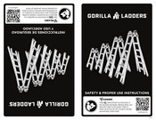 GORILLA LADDERS GMPXA-22B Safety And User Instructions