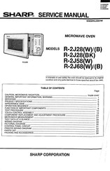 Sharp R-2J58BK Service Manual