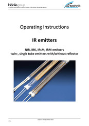honle UV-technik IR Series Operating Instructions Manual