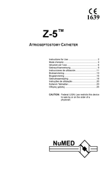 NuMED Z-5 SPT003 Instructions For Use Manual
