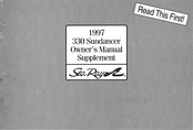 Sea Ray 330 Sundancer 1997 Owner's Manual Supplement