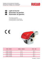 Riello 3475430 Installation, Use And Maintenance Instructions