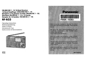 Panasonic RF-B33 Operating Instructions Manual