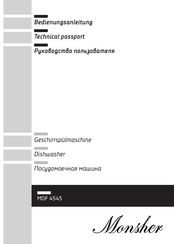 Monsher MDF 4545 Technical Passport