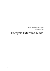 Acer Aspire A16-51GM Lifecycle Extension Manual