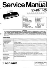 Technics SX-KN1400EW Service Manual