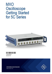 Rohde & Schwarz MXO 5C Series Getting Started