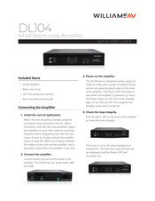 Williams AV DL104 Quick Start Manual