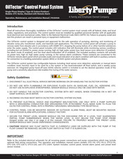 Liberty Pumps OilTector OTC-115 Operation, Maintenance And Installation Manual