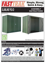 FASTTRAK SLIMLINE F63-D Assembly Instructions Manual