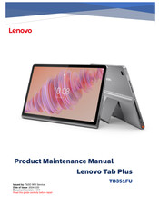 Lenovo TB351FU Product/Maintenance Manual