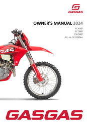 GAS GAS F0475X6 Owner's Manual