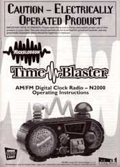 Nickelodeon Time-Baster N2000 Operating Instructions Manual