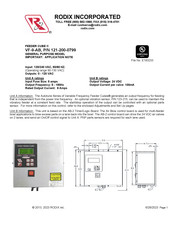 Rodix FEEDER CUBE VF-9-AB Manual