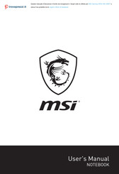 MSI Gaming GF63 9SC-899IT User Manual