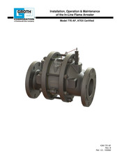 Continental Disc Corporation GROTH 77E-AF Installation Operation & Maintenance