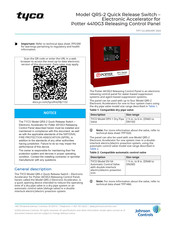 Johnson Controls tyco QRS-2 Manual
