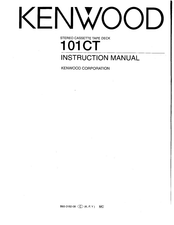 Kenwood 101CT Instruction Manual