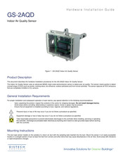 Distech Controls GS-2AQD Hardware Installation Manual