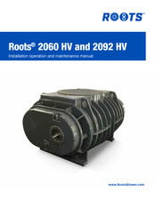 ROOTS 2092 HV Installation, Operation And Maintenance Manual