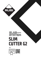 Rubi SLAB-SYSTEM SLIM CUTTER G2 Installation Instructions Manual