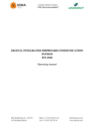 MSA ITS-1010 Operating Manual