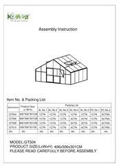 klover GT504 Assembly Instruction Manual