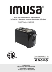 Imusa GAU-80120 Use And Care Instructions Manual