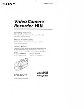 Sony Handycam CCD-TRV101 Operating Instructions Manual