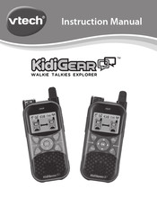 VTech KidiGEAR WALKIE TALKIES EXPLORER Instruction Manual