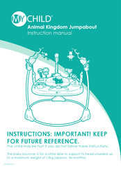 My Child Animal Kingdom Jumpabout Instruction Manual