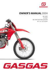 GAS GAS MC 450F FACTORY EDITION US 2024 Owner's Manual