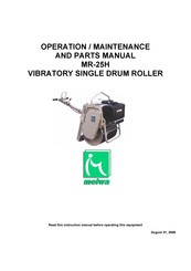Meiwa MR-25H Operation Maintenance Manual & Parts List